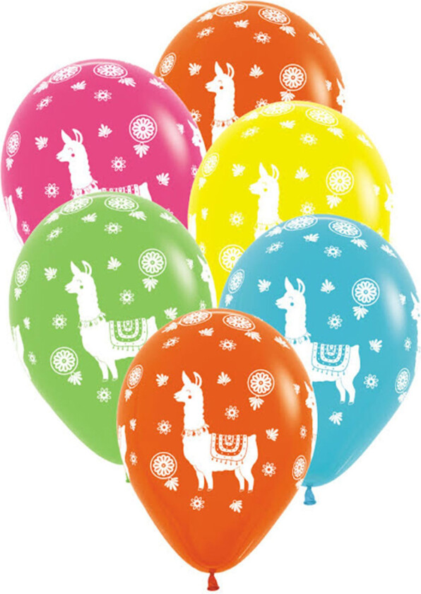Ballonger Lama - 6-pakning