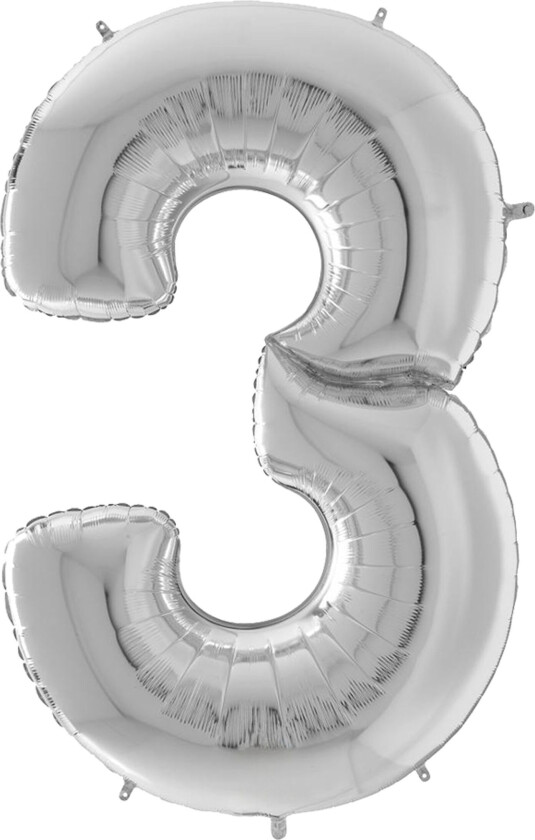 Tallballong Sølv Gigantisk - Tall 3