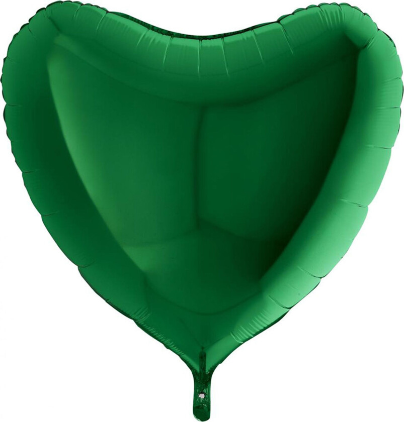 Folieballong Stor Hjerte Grønt - 45 cm