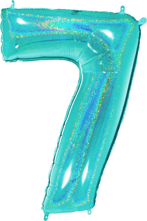 Tallballong Glitter Turkis - Tallet 7