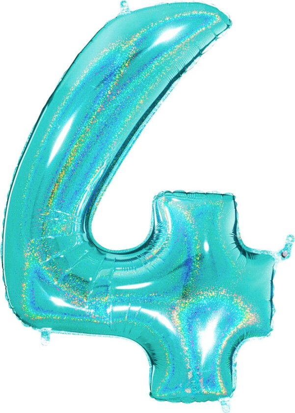 Tallballong Glitter Turkis - Tallet 4