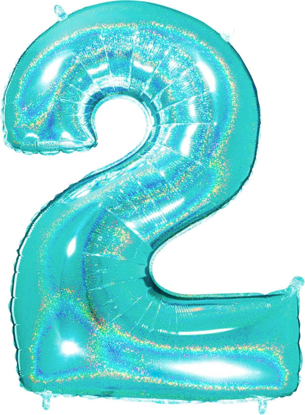 Tallballong Glitter Turkis - Tallet 2