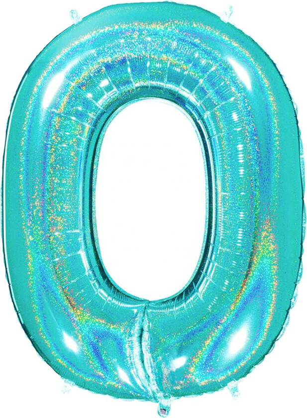 Tallballong Glitter Turkis - Tallet 0