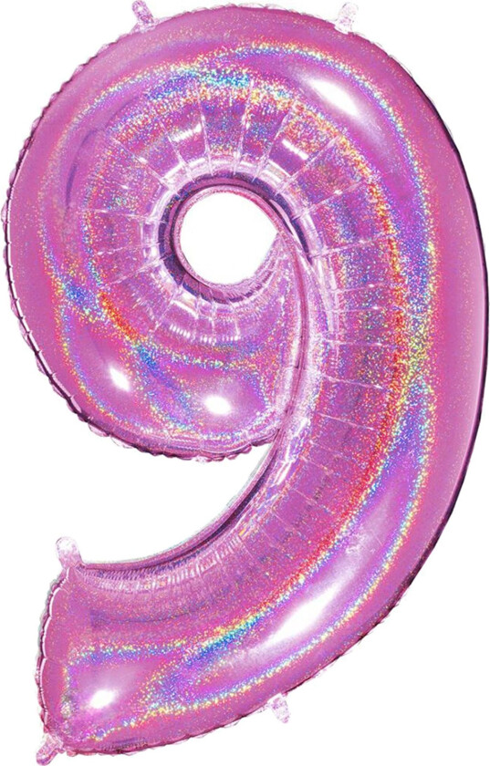 Tallballong Glitter Rosa - Tallet 9