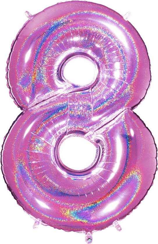 Tallballong Glitter Rosa - Tallet 8