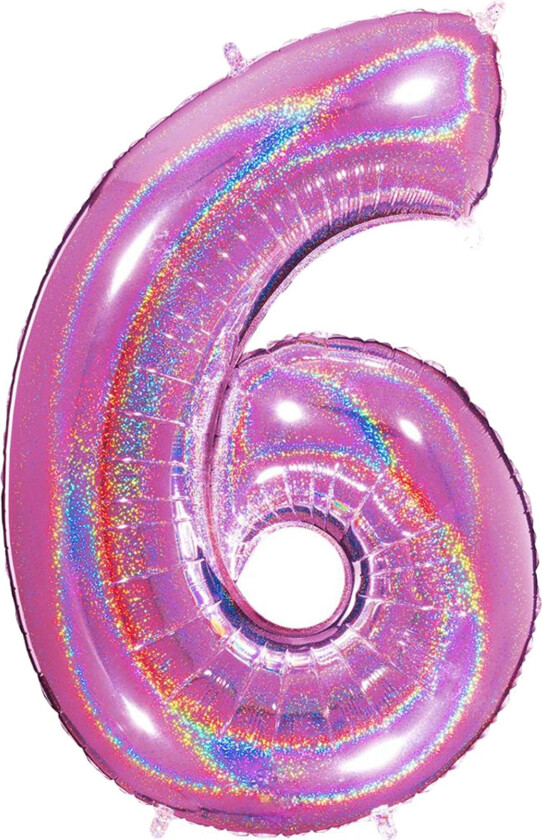 Tallballong Glitter Rosa - Tallet 6