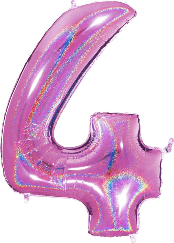 Tallballong Glitter Rosa - Tallet 4