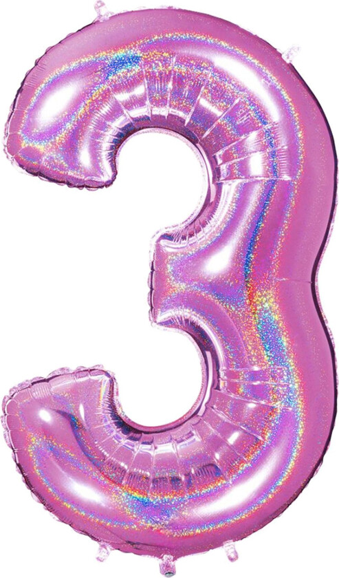 Tallballong Glitter Rosa - Tallet 3