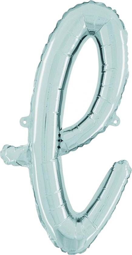 Bokstavballong Script Silver - Bokstav L