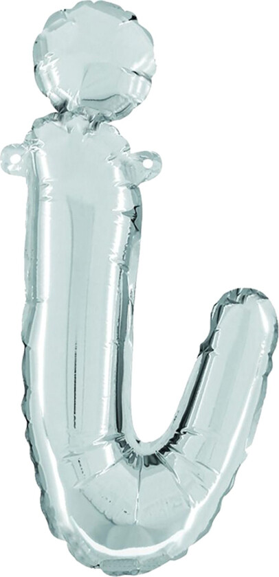 Bokstavballong Script Silver - Bokstav I