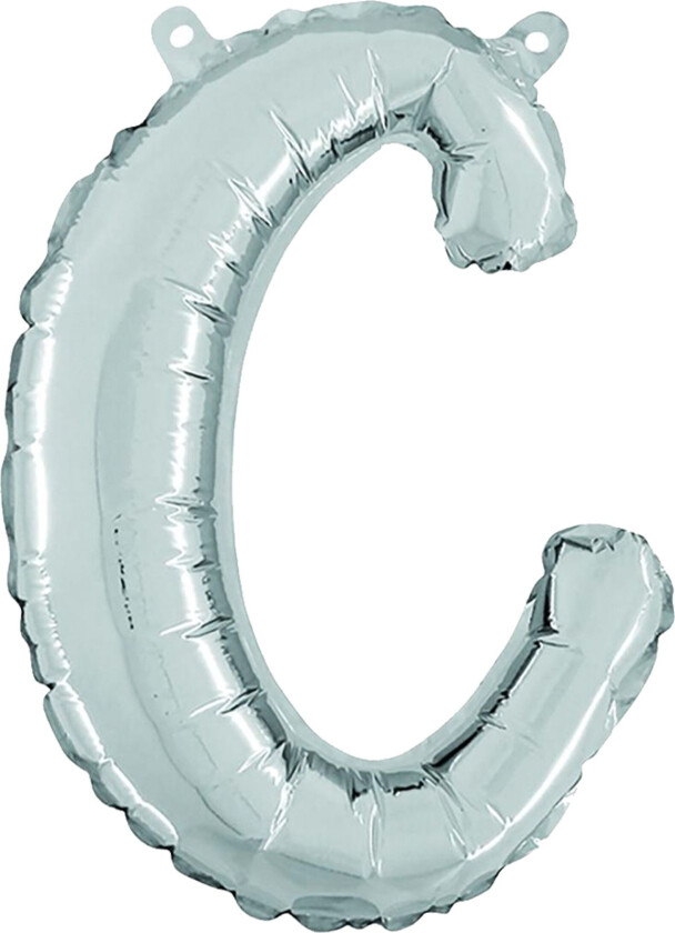Bokstavballong Script Silver - Bokstav C