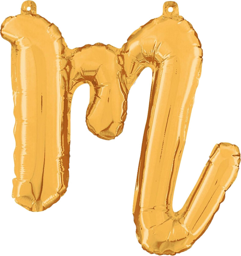 Bokstavballong Script Gull - Bokstav M