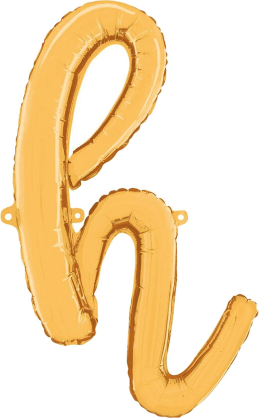 Bokstavballong Script Gull - Bokstav H