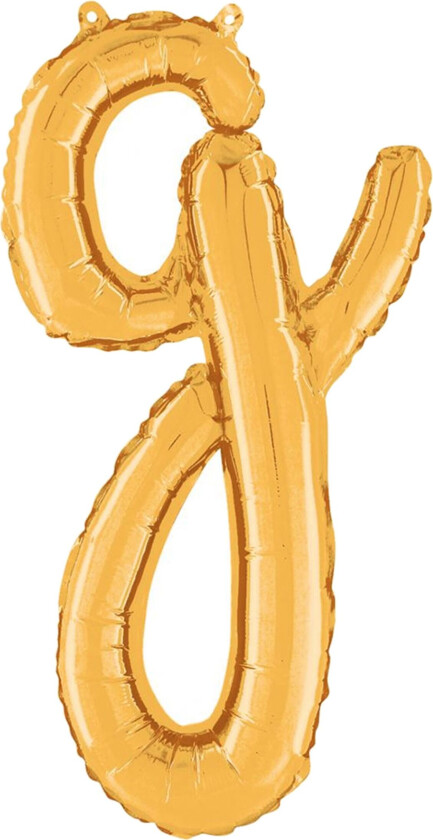 Bokstavballong Script Gull - Bokstav G