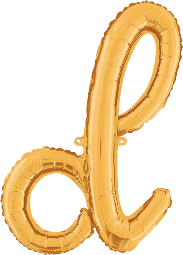 Bokstavballong Script Gull - Bokstav D
