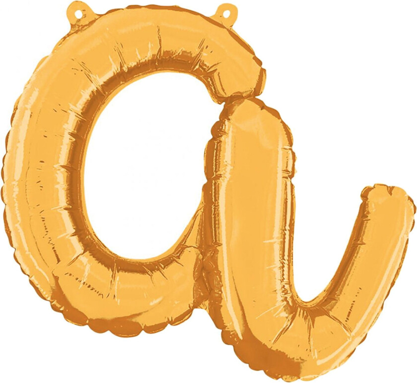 Bokstavballong Script Gull - Bokstav A