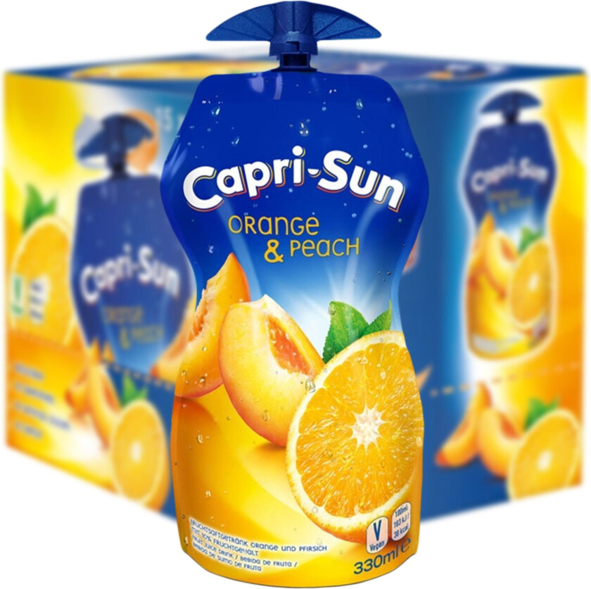Capri-Sun Appelsin & Fersken Storpakning - 15-pakning