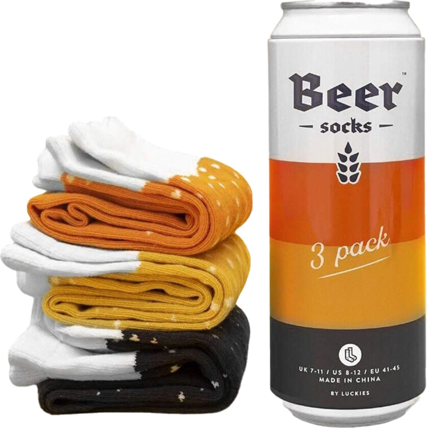 Luckies Ølsokker - 3-pack (Lager, Stout & Ipa)