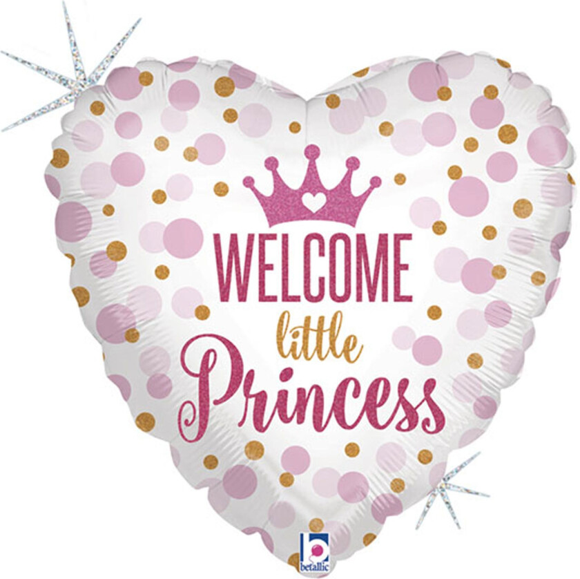 Folieballong Welcome Little Princess