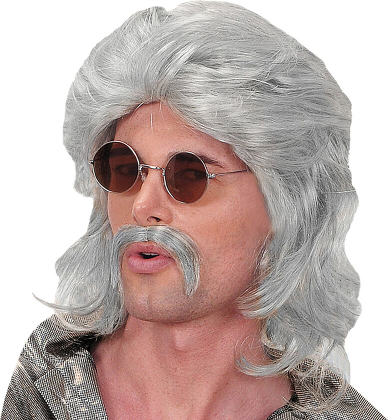 70-talls Grå Parykksett - One size