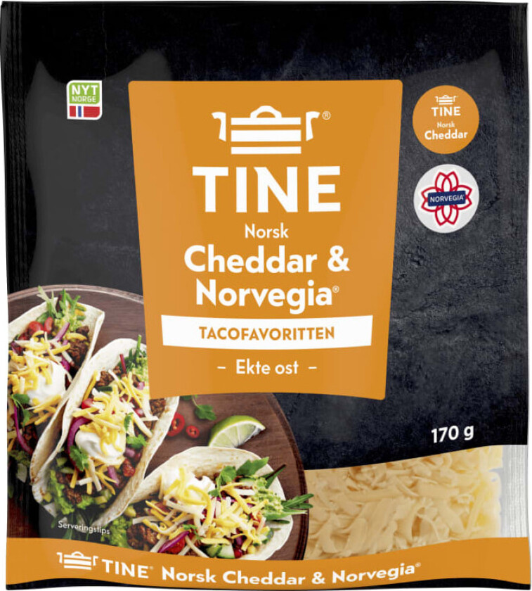 Cheddar&Norvegia Revet Ost 170g