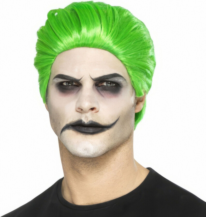 Joker Parykk Grønn - One size