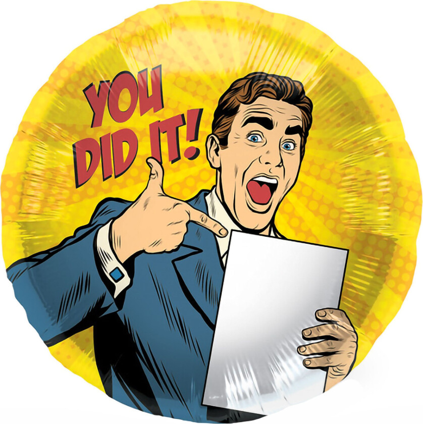 Folieballong You Did It Rund