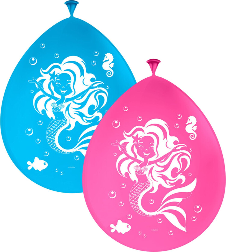 Ballonger Mermaid - 8-pakning