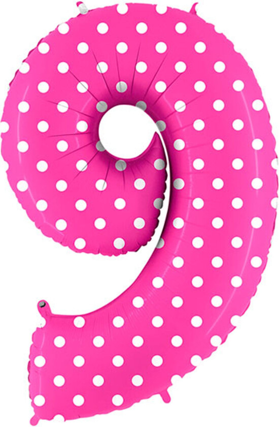 Tallballong Rosa Prikkete - Siffer 9