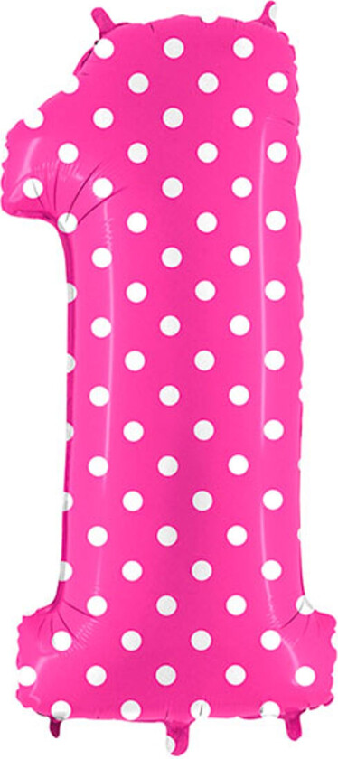 Tallballong Rosa Prikkete - Siffer 1