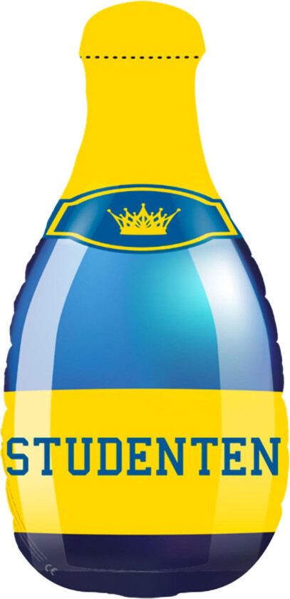 Folieballong Studenten Champagneflaske