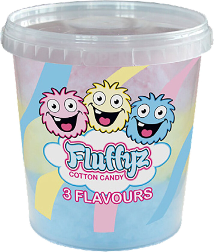 Fluffyz Sukkerspinn - Blandede smaker