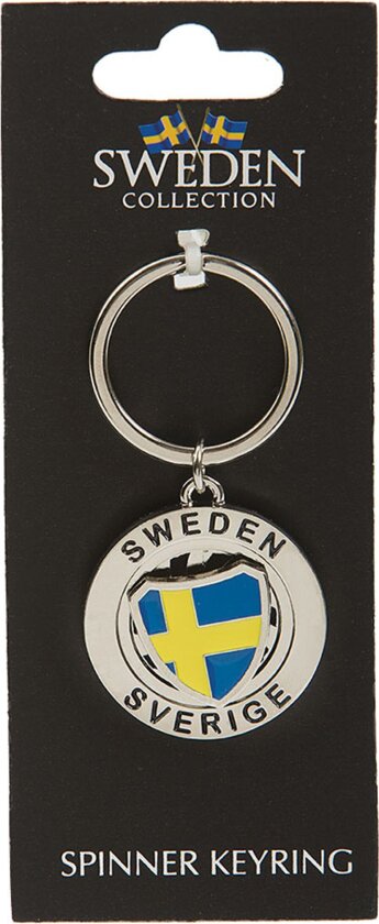 Suvenir Nøkkelring Spinner Sweden/Sverige