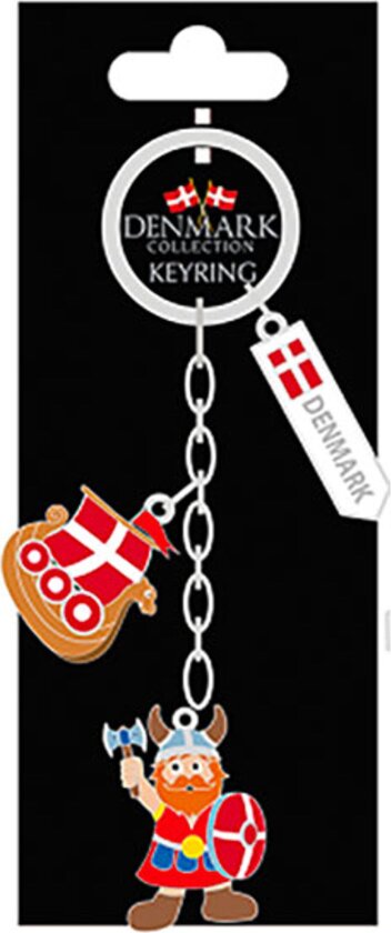 Suvenir Nøkkelring Denmark Viking