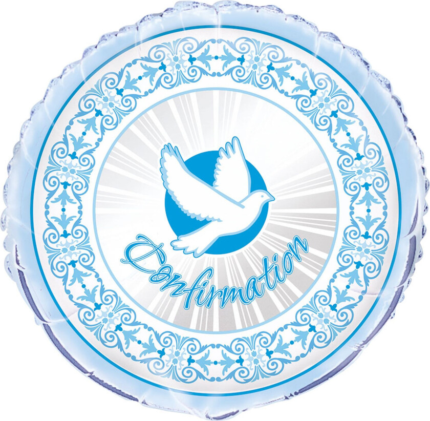 Folieballong Konfirmasjon Blå