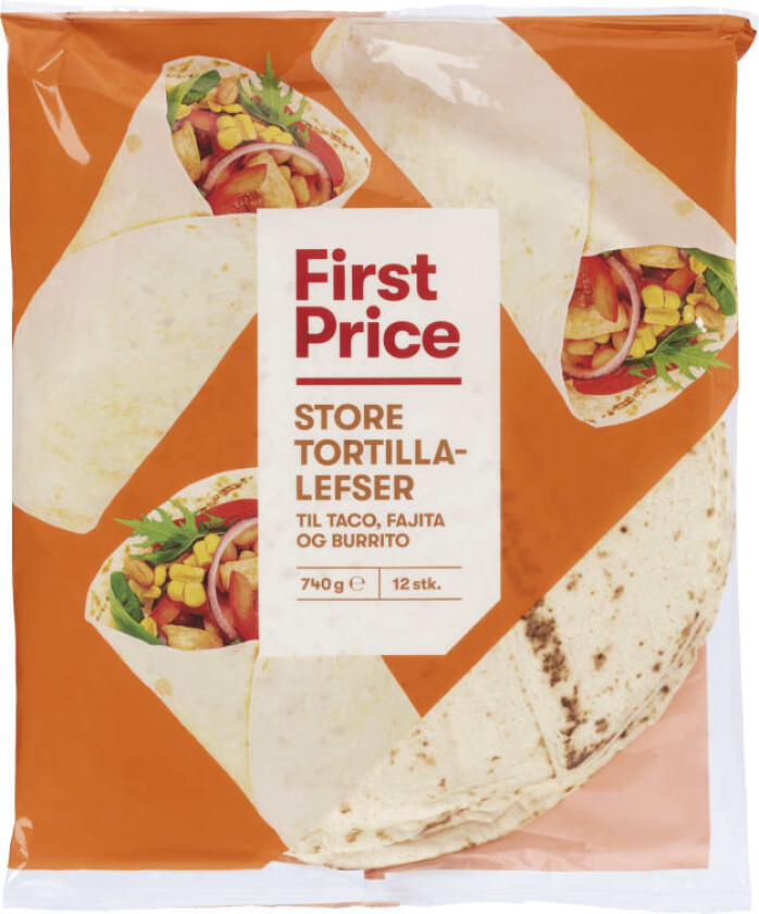 Bilde av Tortilla Soft Hvete 25cm 12stk 740g