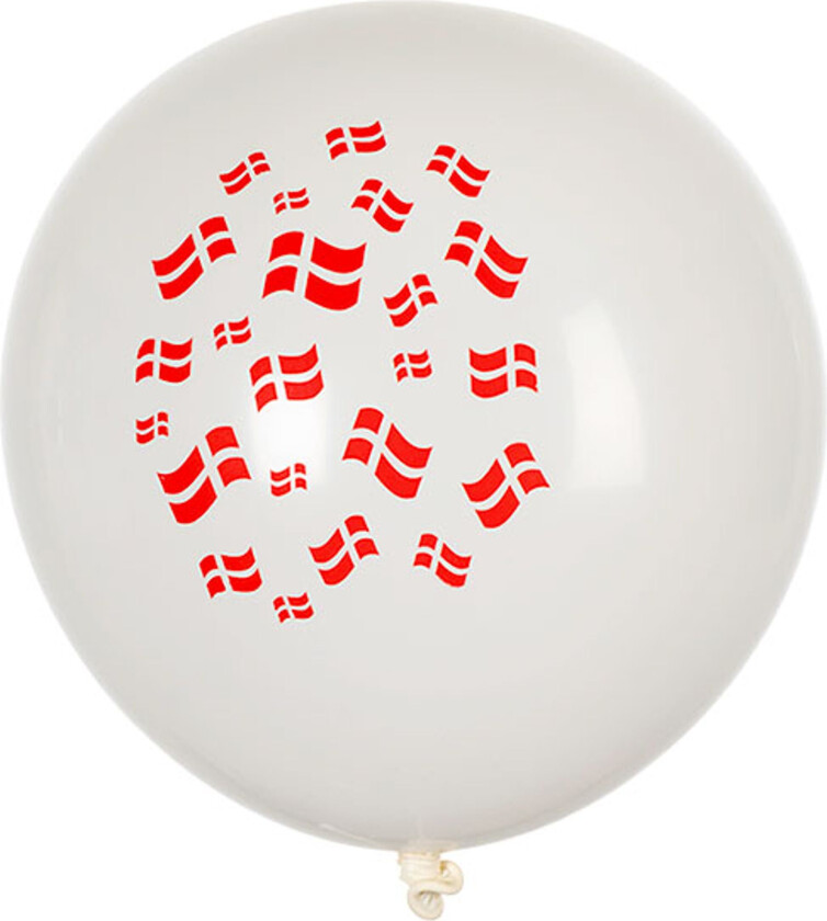 Ballonger Danske Flagg - 8-pakning