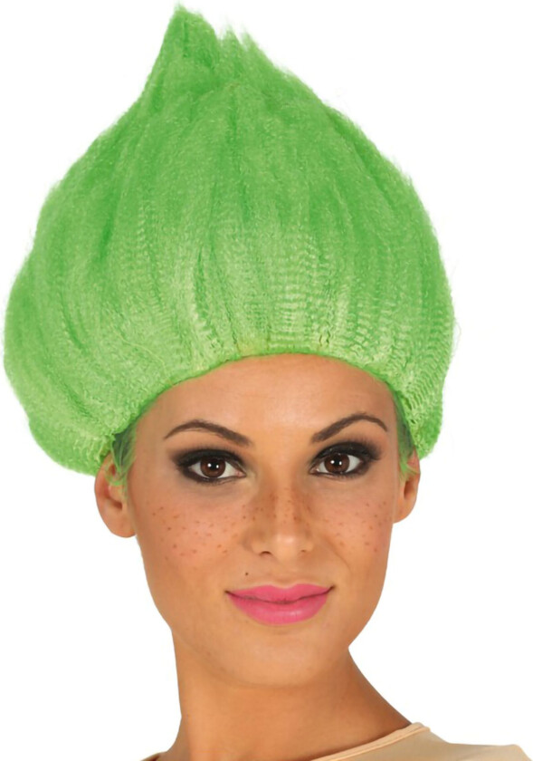 Troll Grønn Parykk - One size