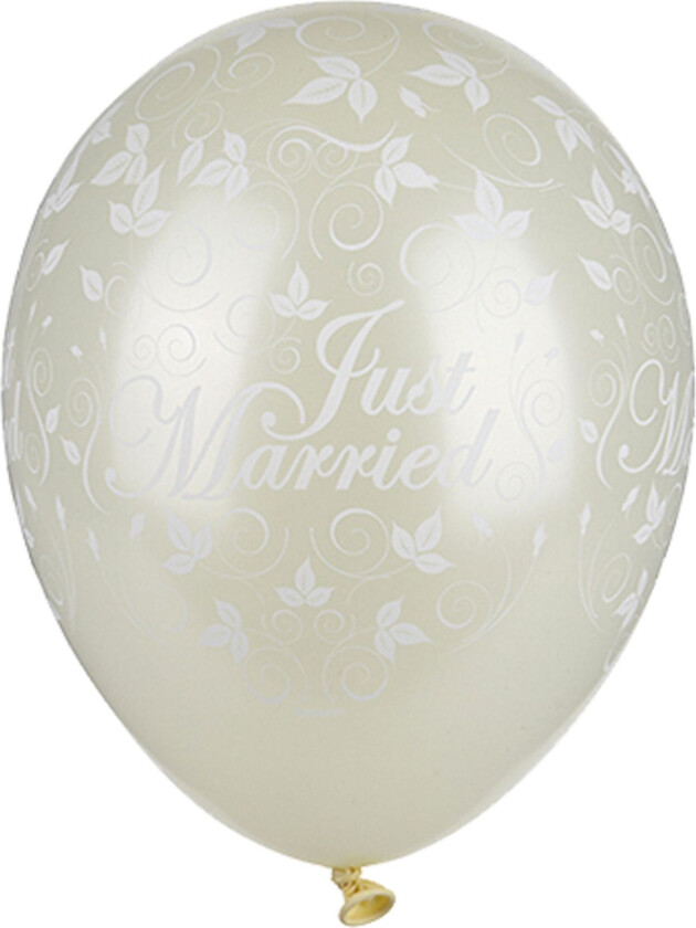 Ballonger Just Married - Elfenben