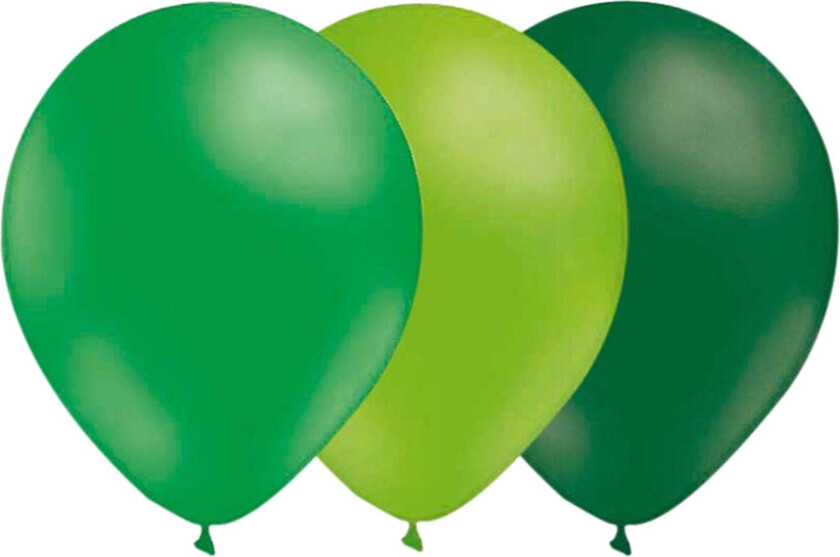 Ballongkombo Grønn-Limegrønn-Mørkegrønn - 15-pakning