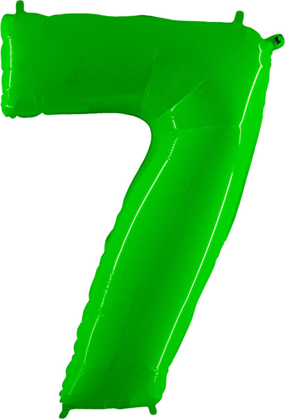 Sifferballong Neon Grønn - Tallet 7