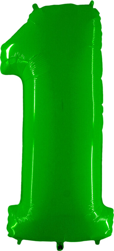 Sifferballong Neon Grønn - Tallet 1