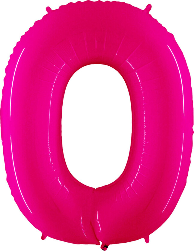 Sifferballong Neon Rosa - Tallet 0
