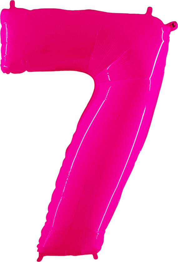 Sifferballong Neon Rosa - Siffer 7