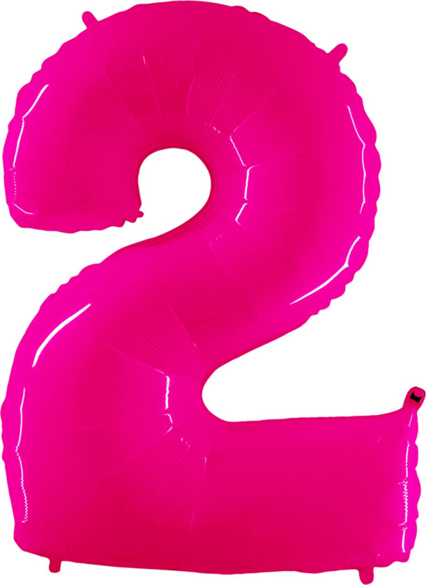 Sifferballong Neon Rosa - Siffer 2
