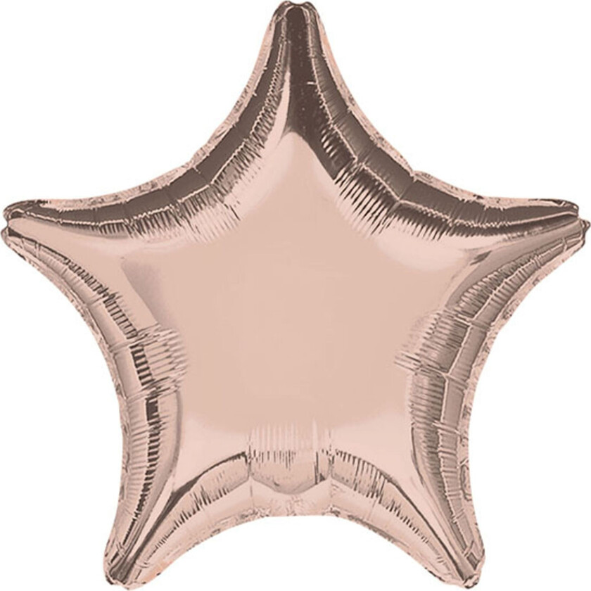 Folieballong Stjerne Roségull