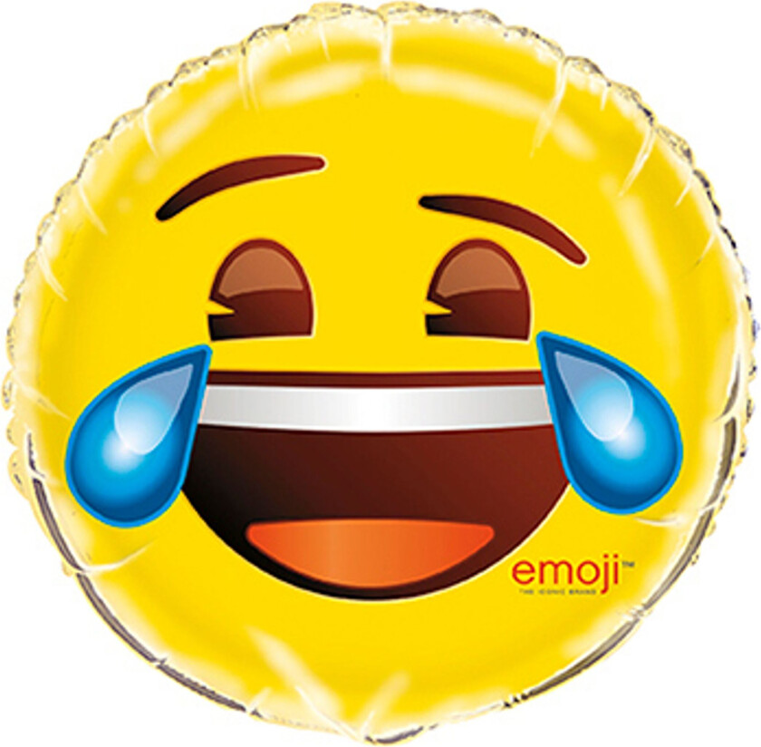 Folieballong Emoji Laughing with Tears