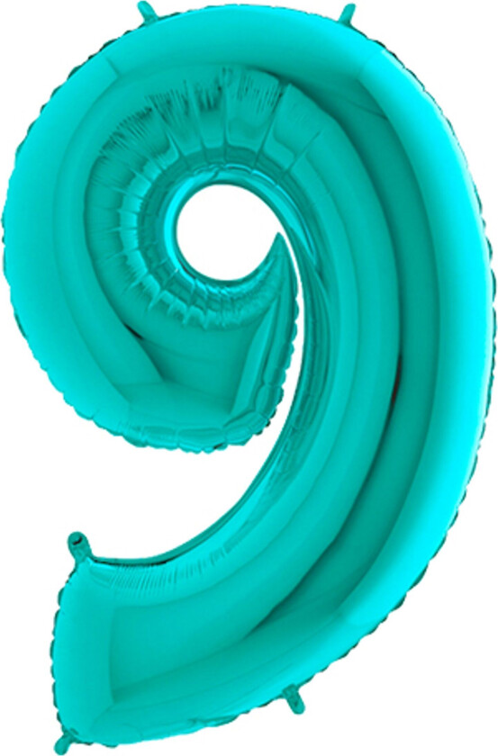 Tallballong Turkis Metallic - Tallet 9