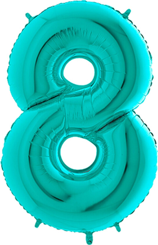 Tallballong Turkis Metallic - Tallet 8