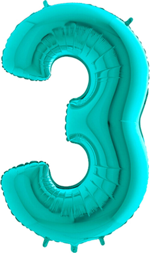Tallballong Turkis Metallic - Tallet 3